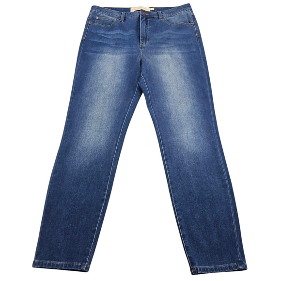 Soft Surrounding Jeans Womens Size 16 Ultimate High Rise Slim Leg Stretch Ankle - Picture 1 of 14